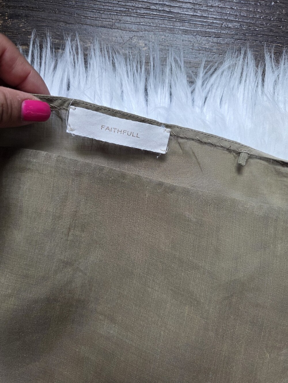 Faithfull the Brand Olive-Green Strapless Maxi Dress - Picture 9 of 15